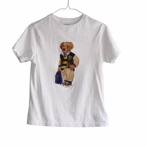 Polo by Ralph Lauren White Tee with Polo Bear Graphic